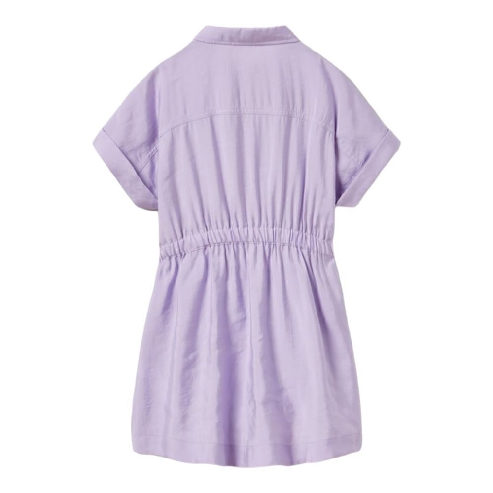 ZARA Girls Mauve Cutout Shirt Dress NWT Size 14 - Picture 3 of 6